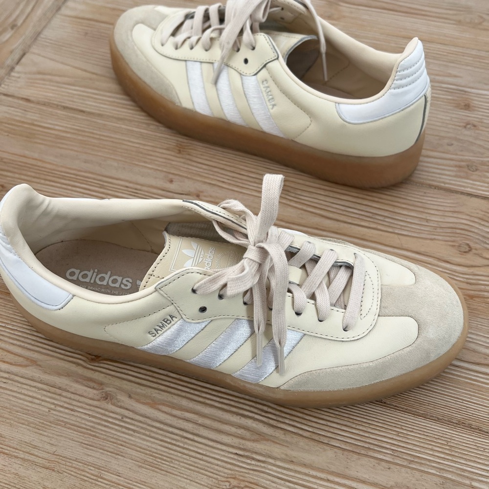 Adidas Samba OG Cream White Gum Sole Sneakers Men’s 11.5 / Women’s 12.5 - Picture 6 of 6